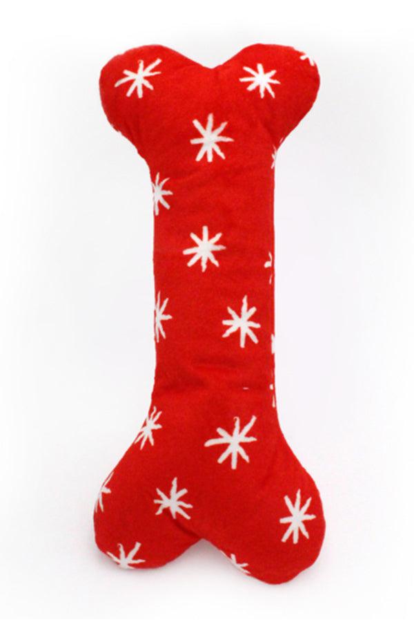 Products Zippy Paws Holiday Jigglerz Festive Bone Dog Toy